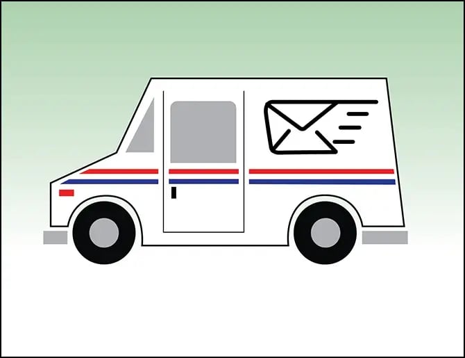 stylized image of a Mailtruck